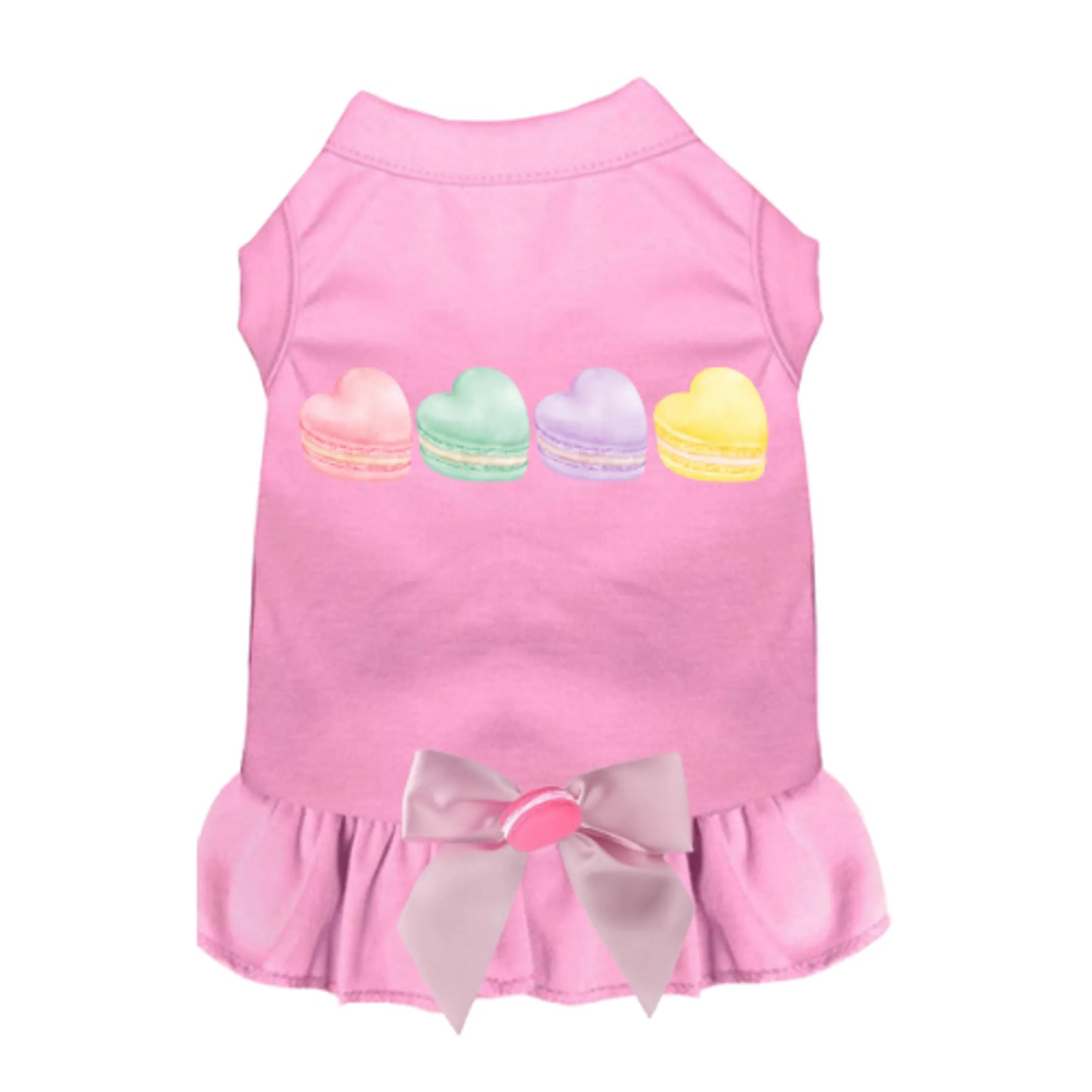 Bark Fifth Avenue Macaroon Hearts Dog Dress & Shirt