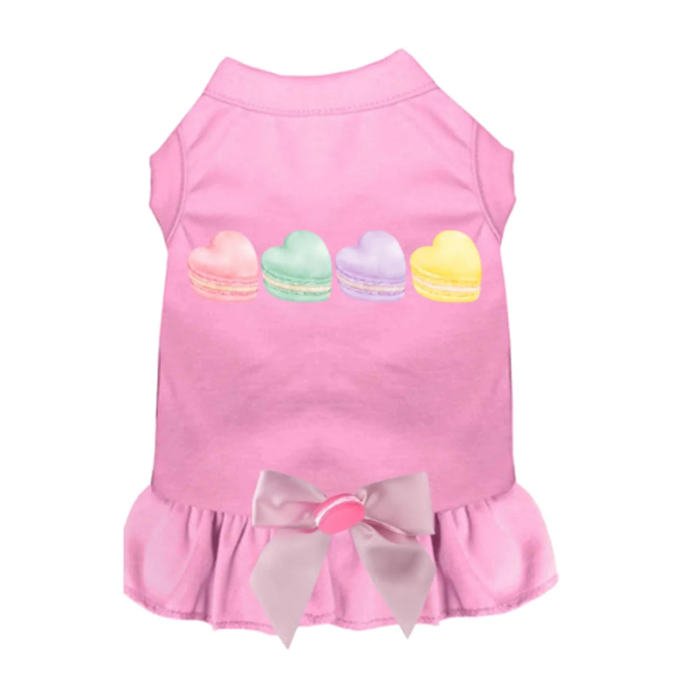 Bark Fifth Avenue Macaroon Hearts Dog Dress & Shirt - Pets Perfect