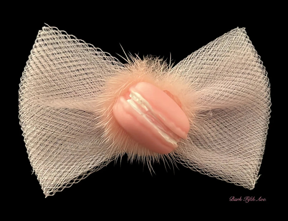 Macaroon Tulle Dog Hair Bow by Bark Fifth Avenue - Pets Perfect