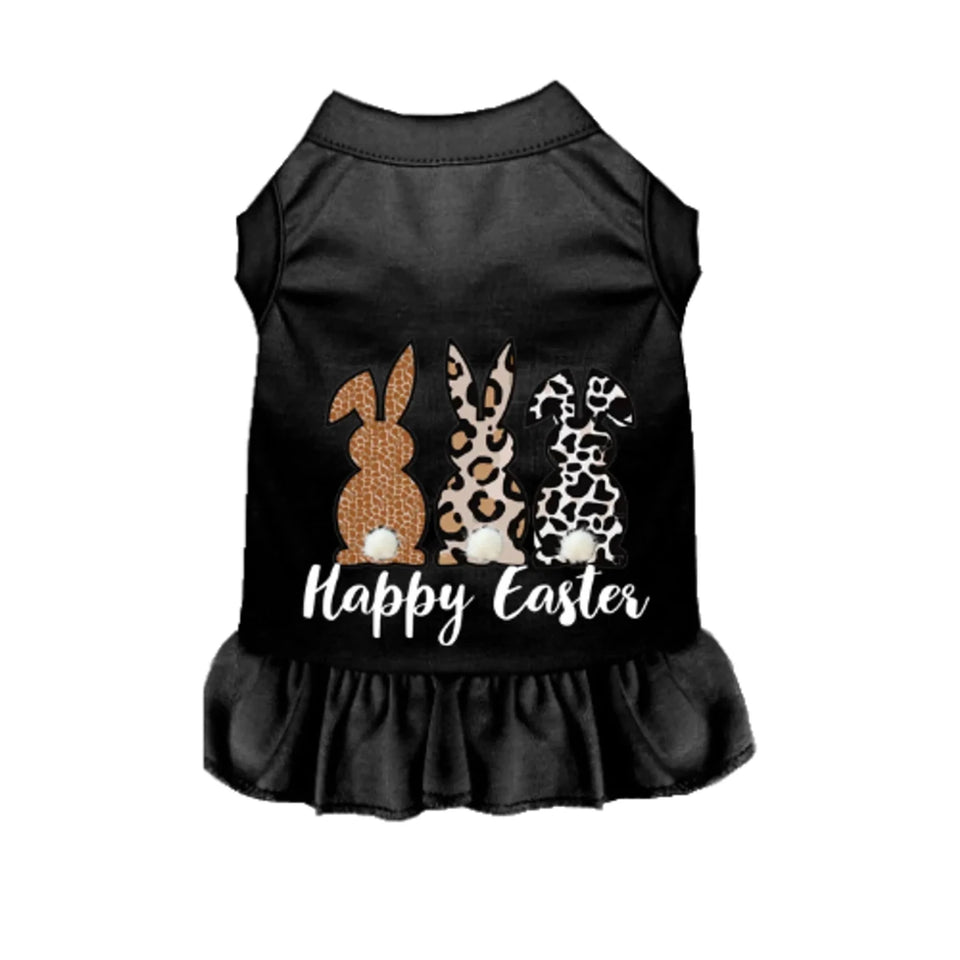 Mink PomPom Bunny Tail Dog Dress & Shirt by Bark Fifth Avenue - Pets Perfect