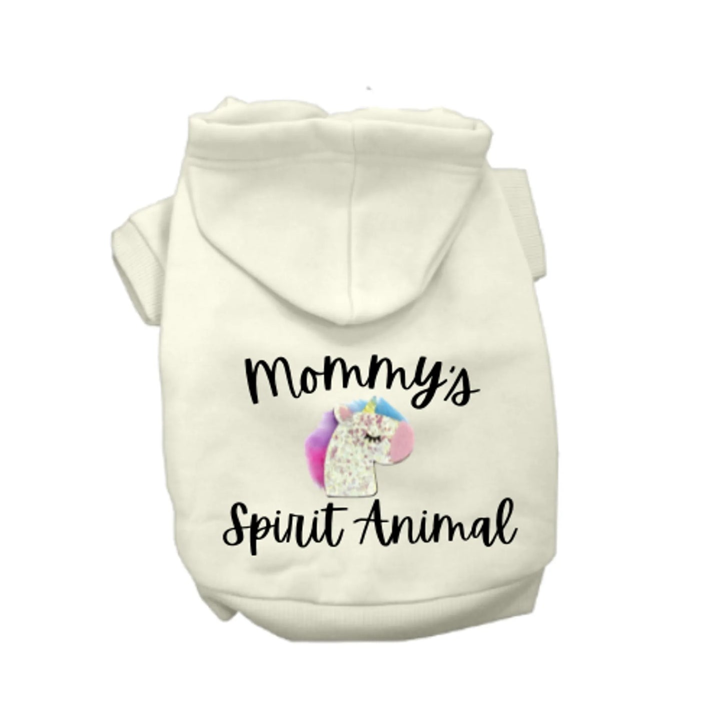 Mommy's Spirit Animal Hoodie - Glitter Unicorn Dog Hoodie by Bark Fifth Avenue