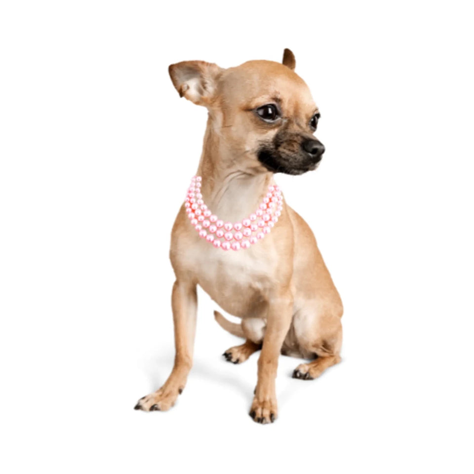 Multi-Strand Pink Pearl Necklace - Pets Perfect