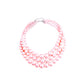 Multi-Strand Pink Pearl Necklace