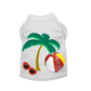 My CC Summer Vacation - Designer-Inspired Dog Tee with Sunglasses Detail