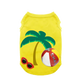 My CC Summer Vacation - Designer-Inspired Dog Tee with Sunglasses Detail