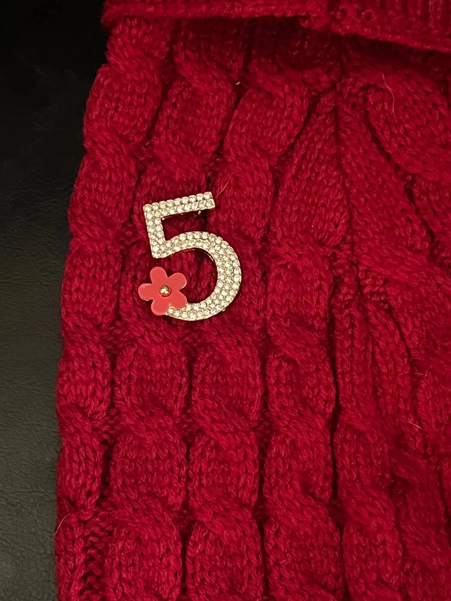 My Cozy No. 5 Knit Dog Sweater by Bark Fifth Avenue - Pets Perfect