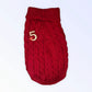 My Cozy No. 5 Knit Dog Sweater by Bark Fifth Avenue
