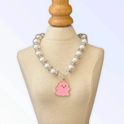 My Fa-BOO-Lous Pearl Ghost Necklace - Pets Perfect