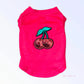 My Fabulous Cherry Tank - SS22 Sequin Embroidered Dog Tee by Bark Fifth Avenue