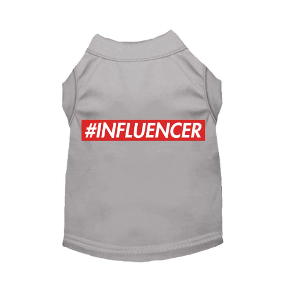 #INFLUENCER Dog Tee, Dress and Hoodie by Bark Fifth Avenue, Grey/MEDIUM, view 22