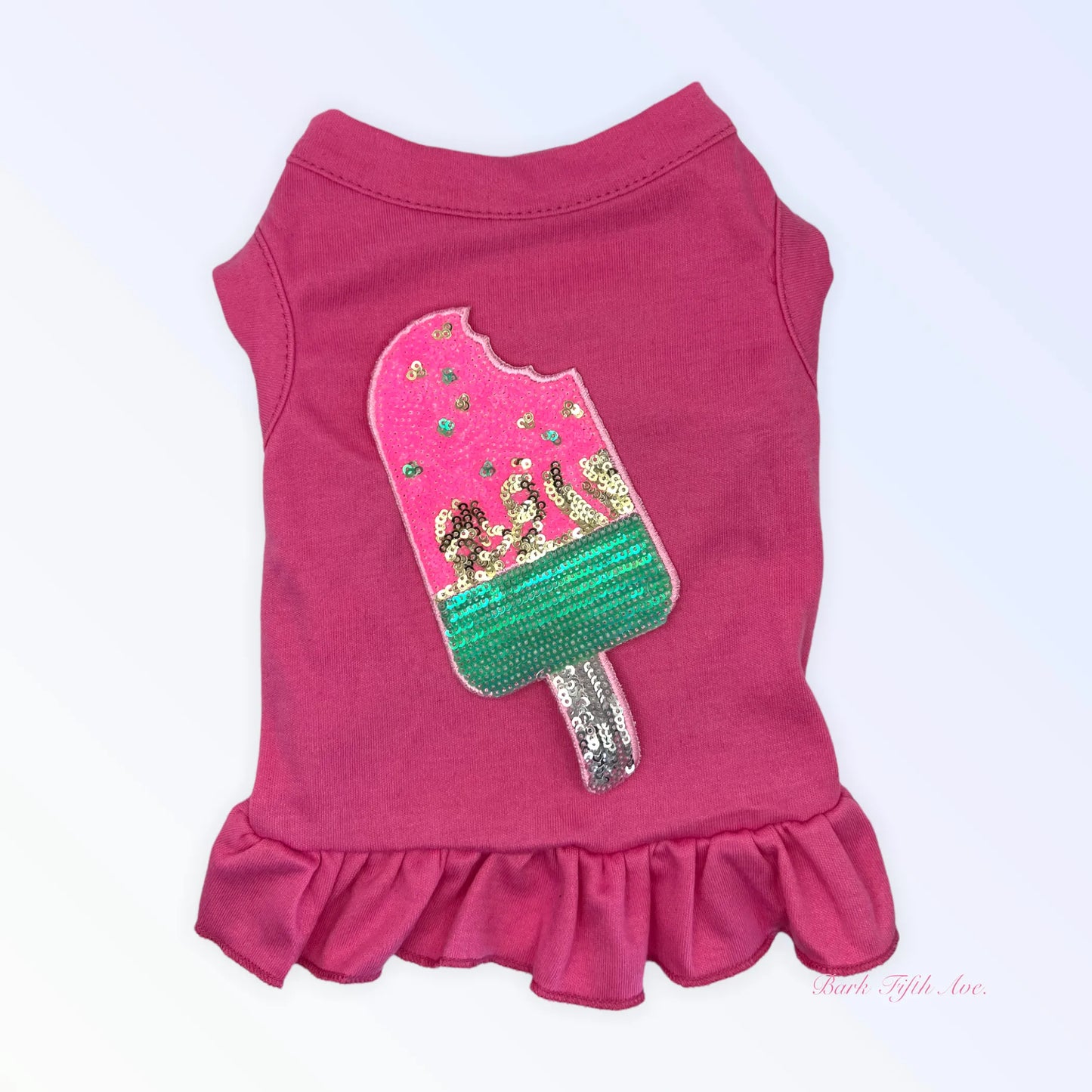 My Favorite Summer Treats - Pink Ice Cream Dog Tee & Dress