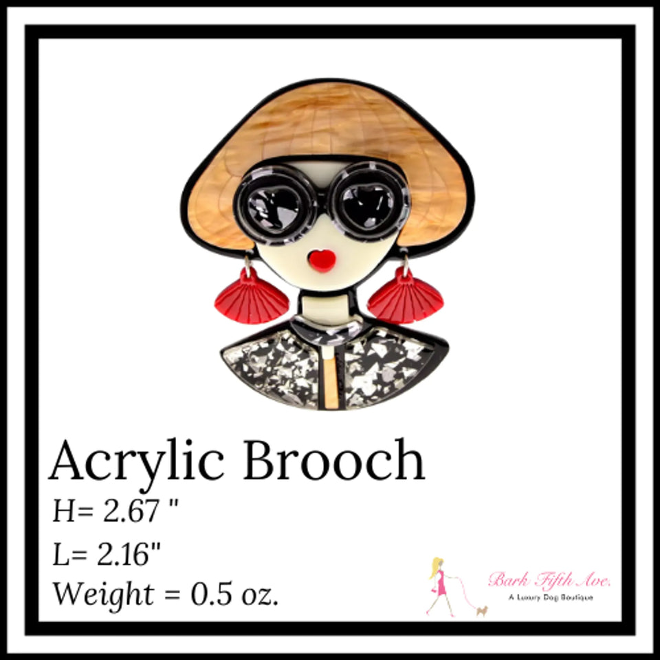 Acrylic Brooch So Vogue Dog Dress by Bark Fifth Avenue, view 17