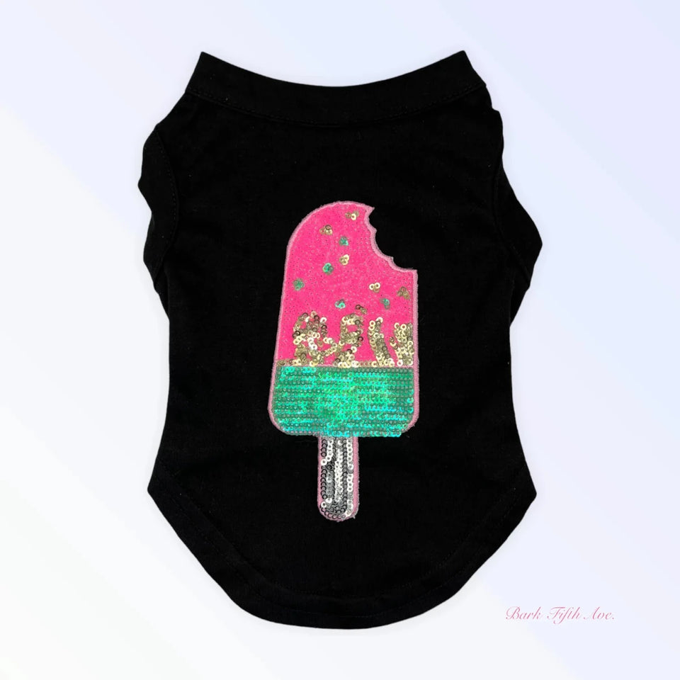My Favorite Summer Dog Treats - Pink Ice Cream Dog Tee & Dress - Pets Perfect