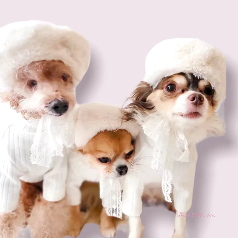 Bark Fifth Avenue My Furry Beret - Dog Fashion Accessory - Pets Perfect