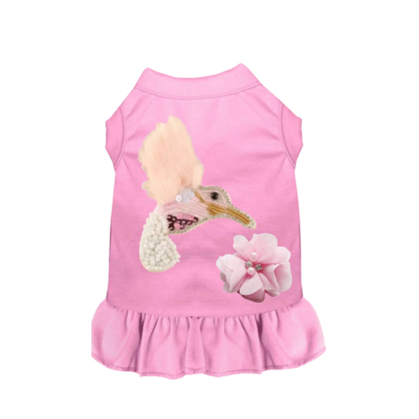 My Furry Hummingbird Outfit - Dog Tee and Dress by Bark Fifth Avenue