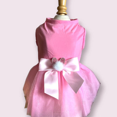 My Fuzzy Easter Bunny Dog Dress - Spring Dog Apparel by Bark Fifth Avenue - Pets Perfect