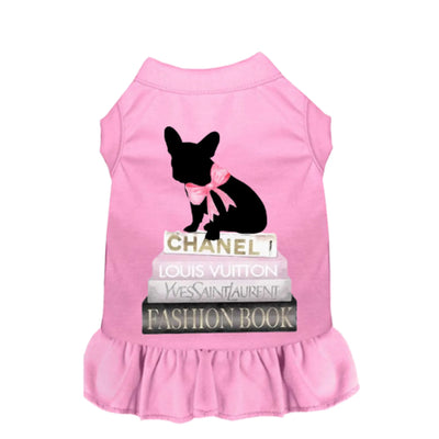 All of My Favorite Things Dog Dress and Tee - Bark Fifth Avenue, Pink/X SMALL