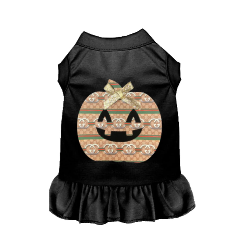 My GG Pumpkin Halloween Dog Dress & Tee by Bark Fifth Avenue - Pets Perfect
