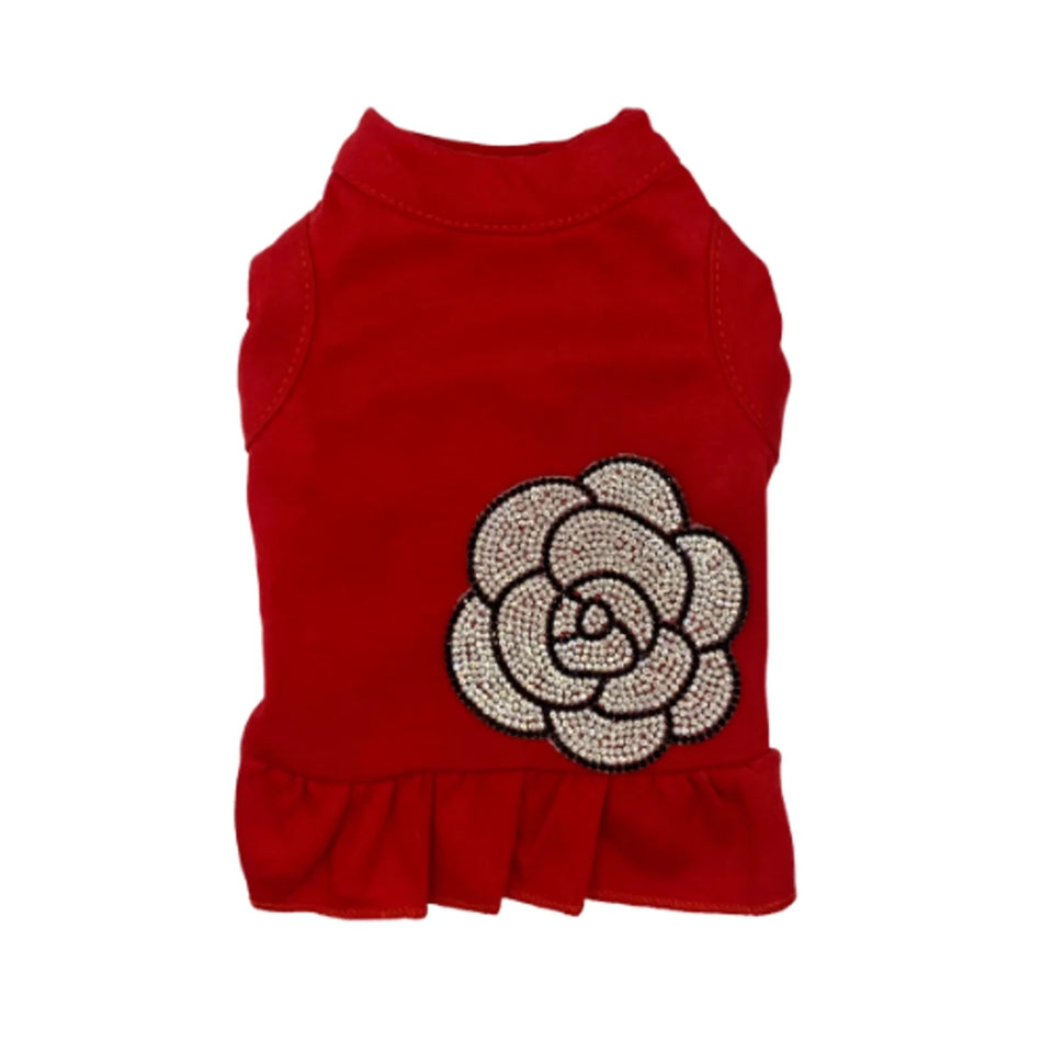 My Glam Camellia Dog Dress and Tee by Bark Fifth Avenue - Pets Perfect