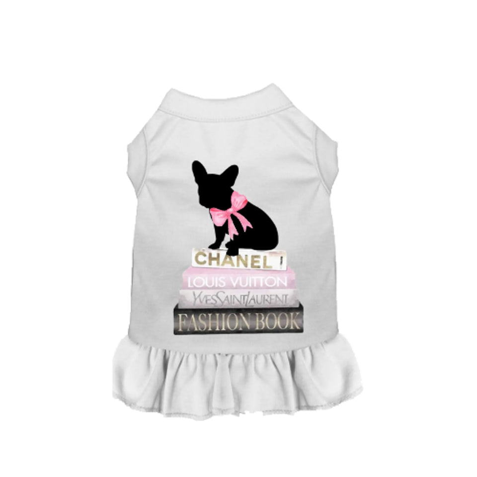 All of My Favorite Things Dog Dress and Tee - Bark Fifth Avenue, White/X LARGE, view 10