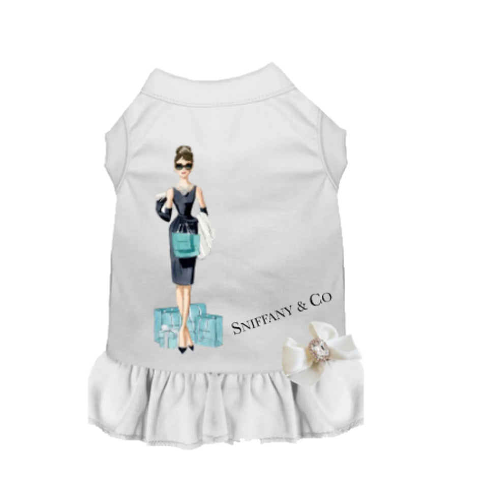 My Sniffany Shopping Day Dress - Designer Dog Dress by Bark Fifth Avenue - Pets Perfect