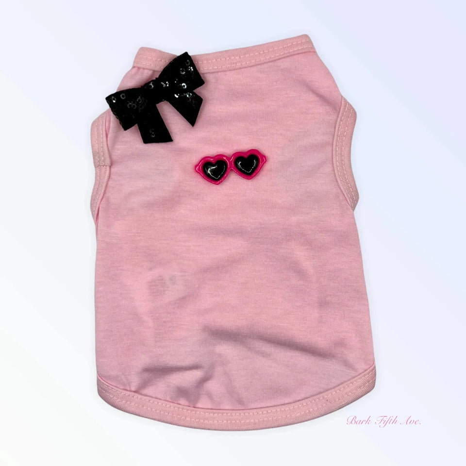 My Summertime Sunglasses & Bows Dog Tank by Bark Fifth Avenue - Pets Perfect