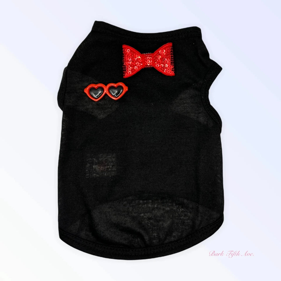 My Summertime Sunglasses & Bows Dog Tank by Bark Fifth Avenue - Pets Perfect