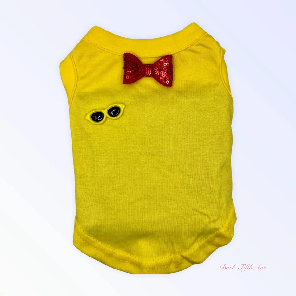 My Summertime Sunglasses & Bows Dog Tank by Bark Fifth Avenue - Pets Perfect