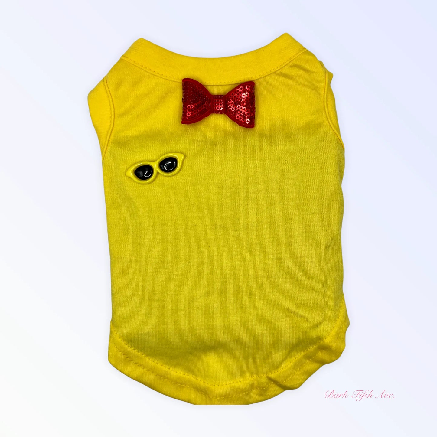 My Summertime Sunglasses & Bows Dog Tank by Bark Fifth Avenue