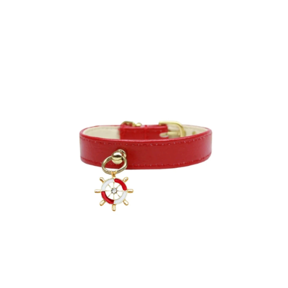 Nautical Dog Charm Dog Collar - Pets Perfect