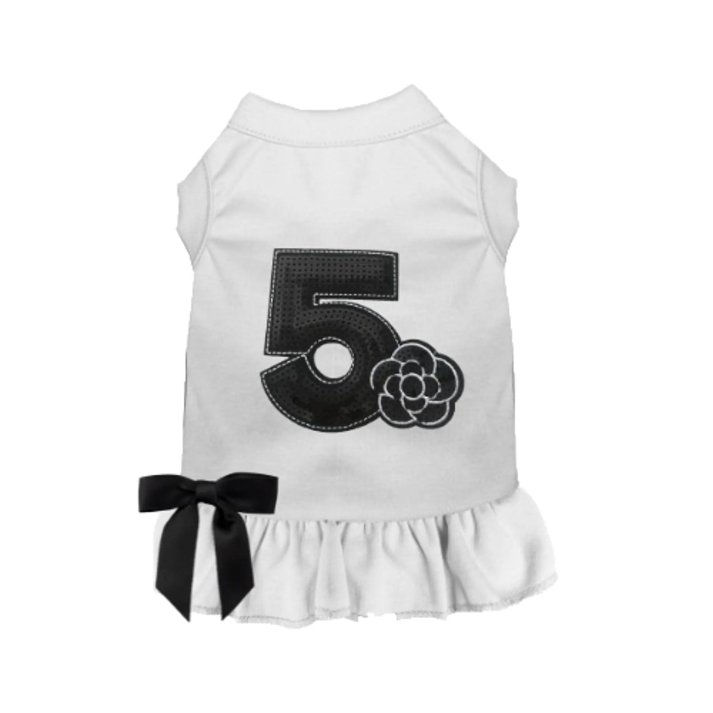 No. 5 Camellia Dress - Designer-Inspired Sequin Dog Dress by Bark Fifth Avenue