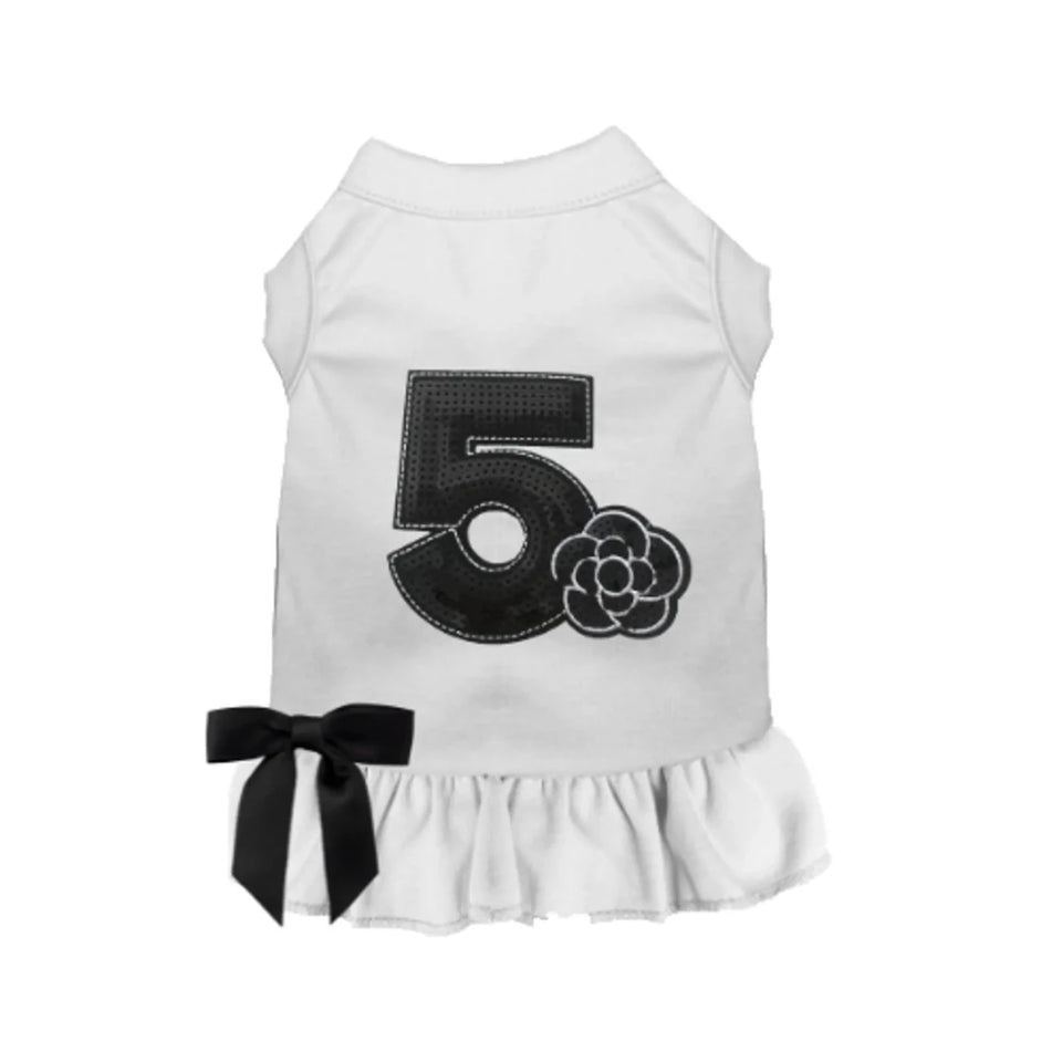 No. 5 Camellia Dress - Designer-Inspired Sequin Dog Dress by Bark Fifth Avenue - Pets Perfect