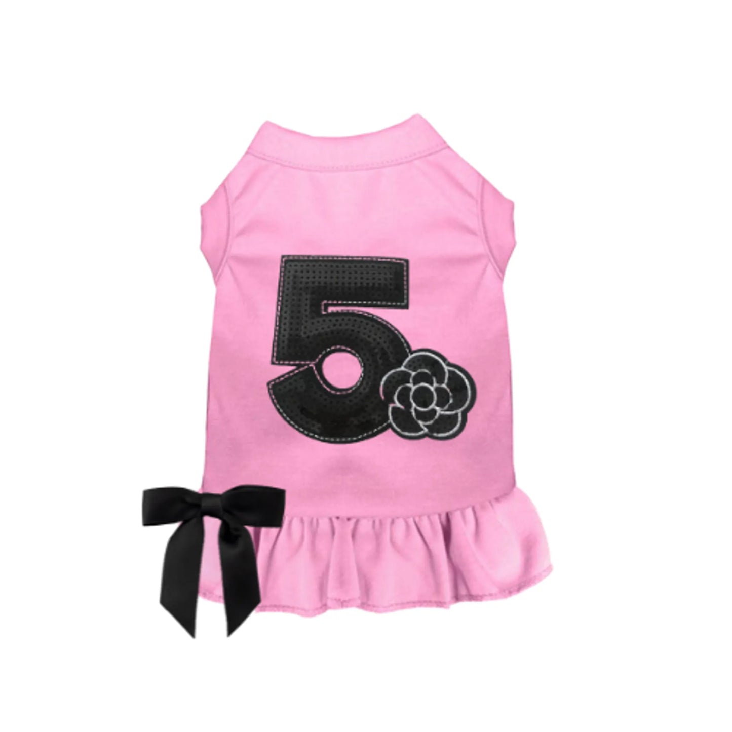 No. 5 Camellia Dress - Designer-Inspired Sequin Dog Dress by Bark Fifth Avenue