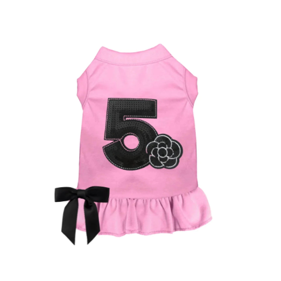 No. 5 Camellia Dress - Designer-Inspired Sequin Dog Dress by Bark Fifth Avenue - Pets Perfect