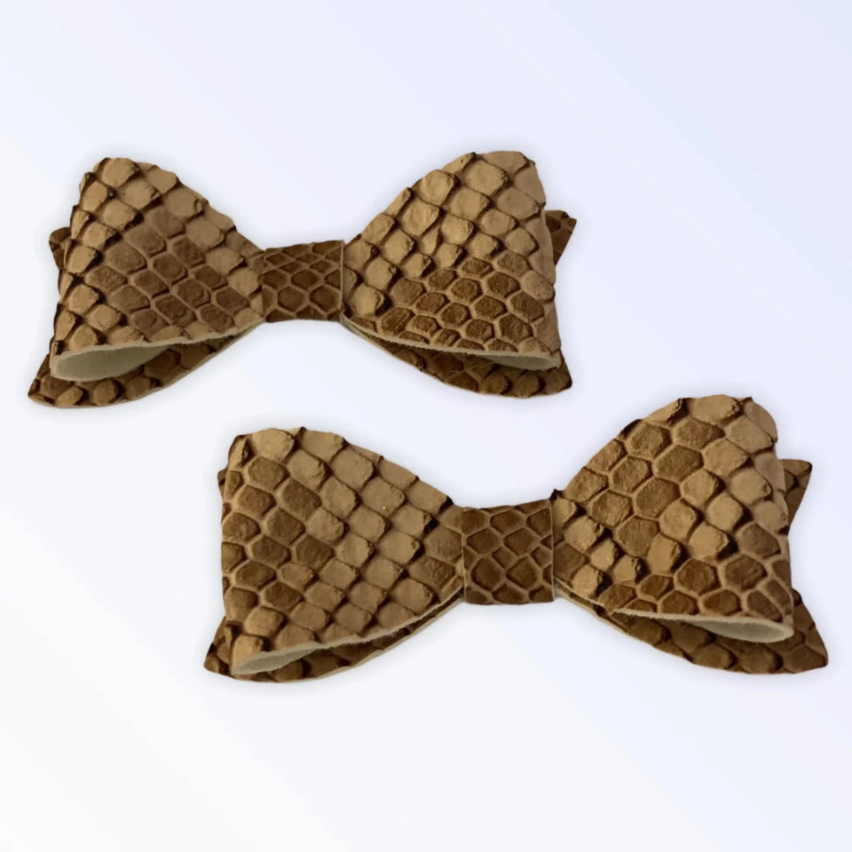 Nude Python Hair Barrette for Dogs by Bark Fifth Avenue - 5 in Alligator Clip - Pets Perfect