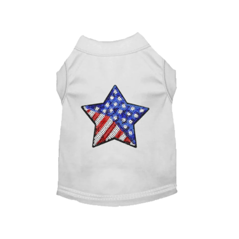 Patriotic Star Dress & Tee - 4th of July Dog Outfit by Bark Fifth Avenue - Pets Perfect