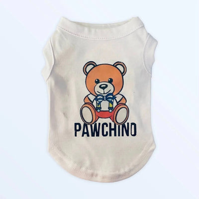 PAWCHINO Tee - Designer-Inspired Dog Tee by Bark Fifth Avenue - Pets Perfect