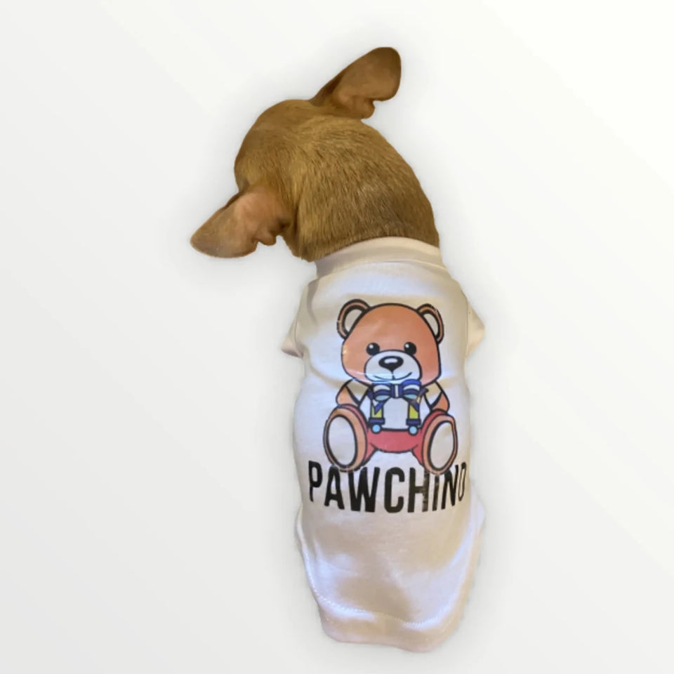 PAWCHINO Tee - Designer-Inspired Dog Tee by Bark Fifth Avenue - Pets Perfect