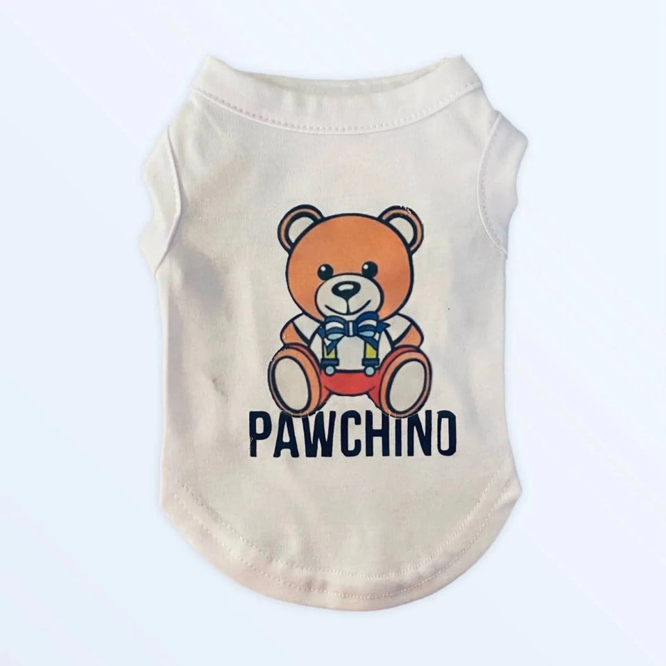PAWCHINO Tee - Designer-Inspired Dog Tee by Bark Fifth Avenue - Pets Perfect