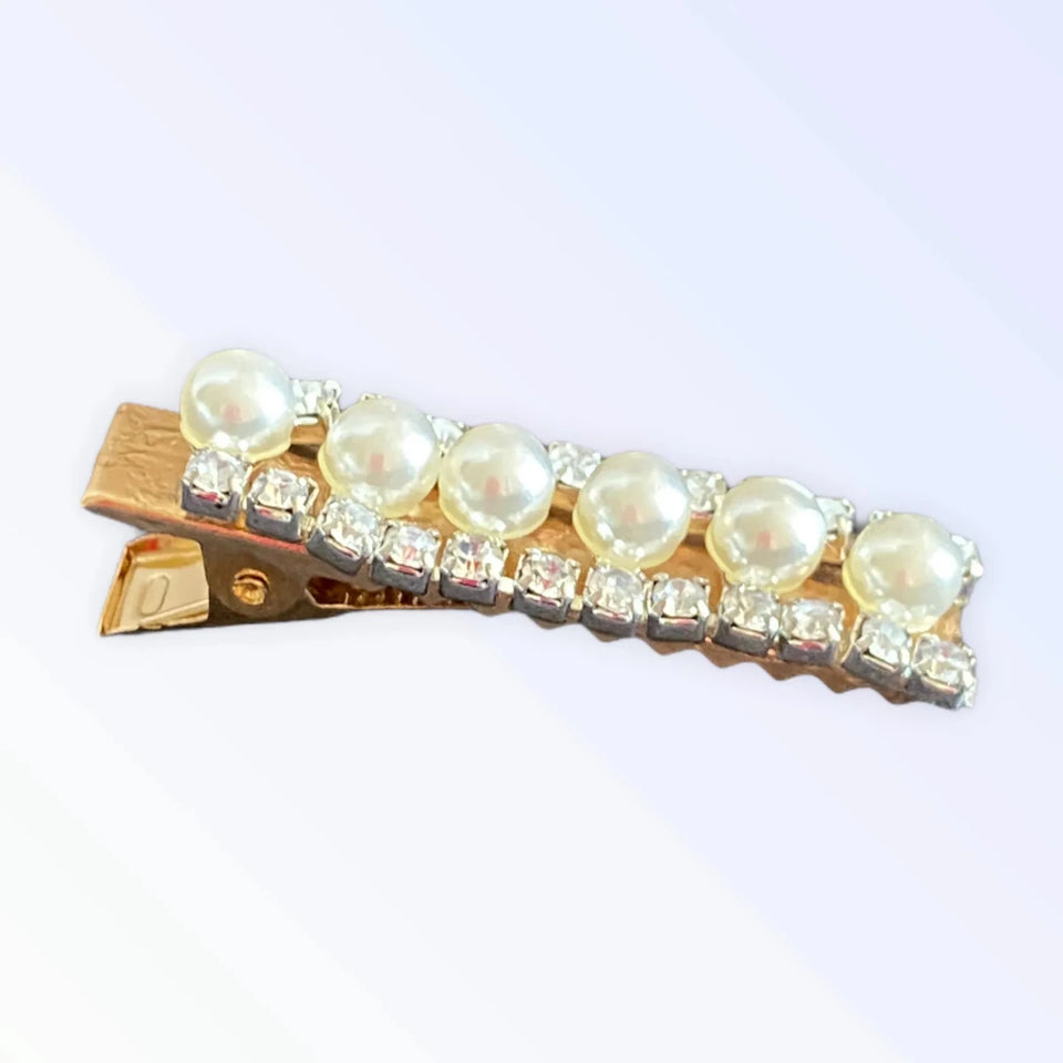 Pearlella Pearl Hair Clips for Dogs by Bark Fifth Avenue - Classic Elegant Dog Accessory - Pets Perfect