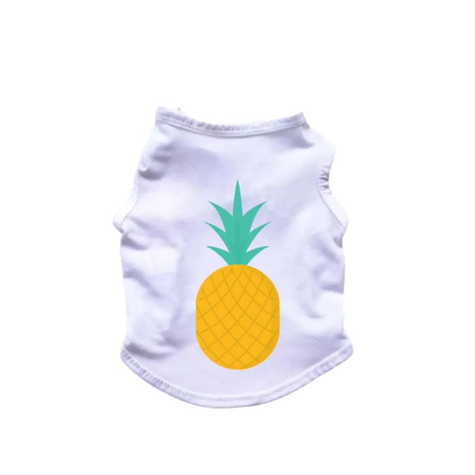 Pineapple Tank Top for Dogs - Sleeveless Summer Dog Shirt - Pets Perfect