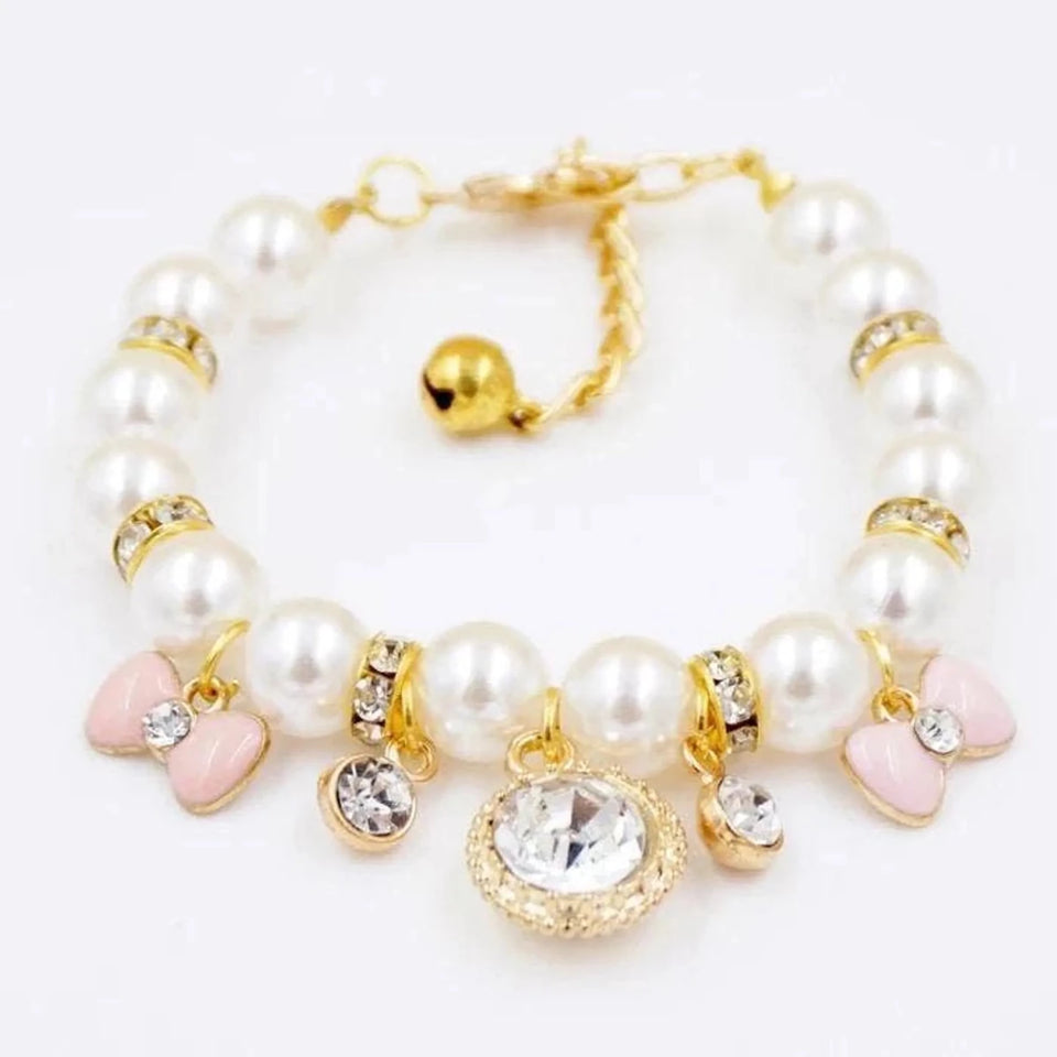 Princess Pearl Charm Dog Collar - Pets Perfect