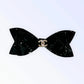 Quilted CC Leatherette Hair Bow for Dogs