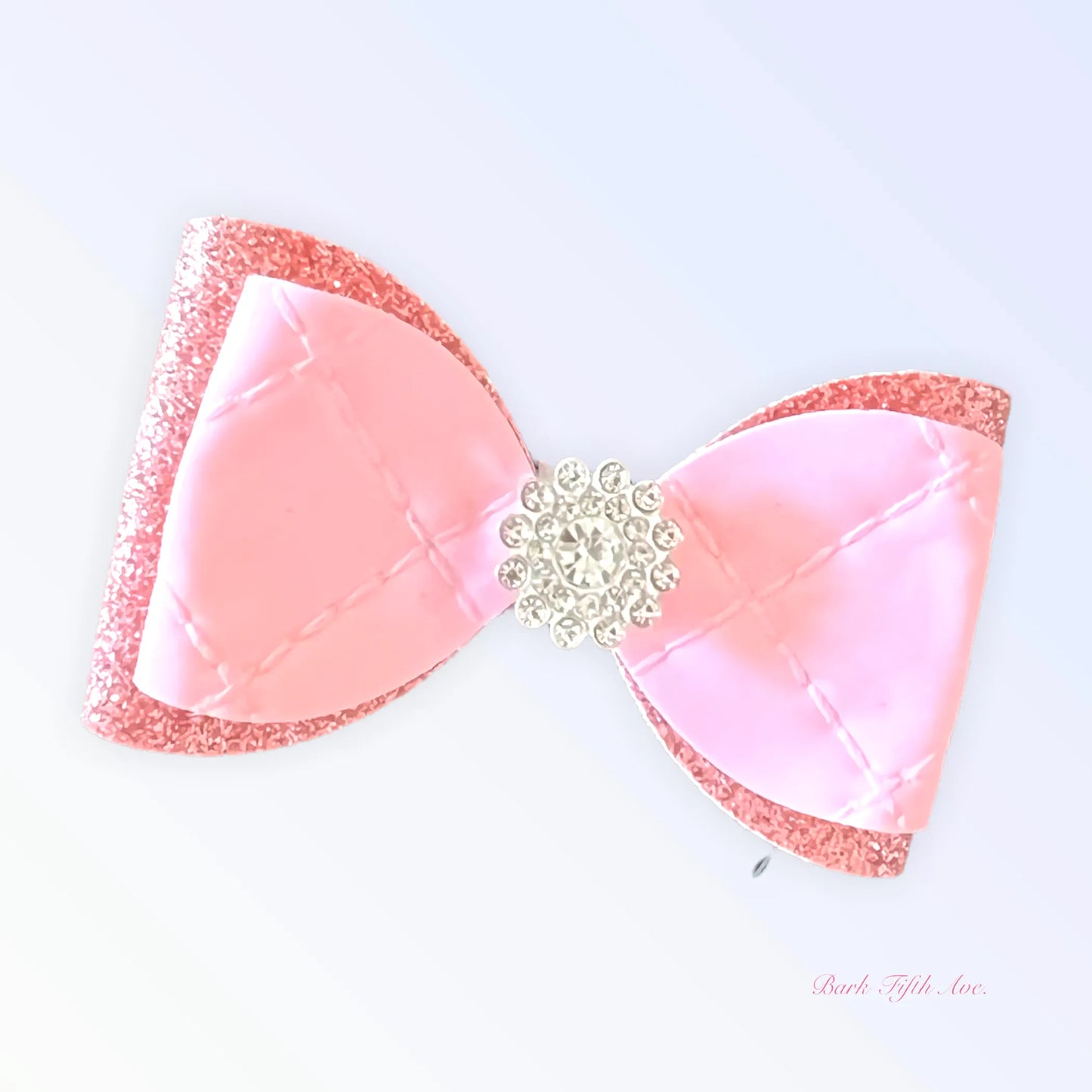 Quilted Glam Spring Bow - Bark Fifth Avenue Glamorous Dog Hair Accessory
