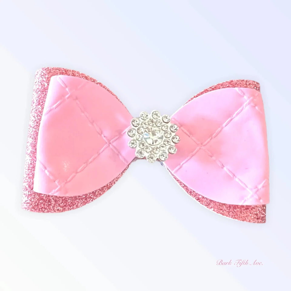 Quilted Glam Spring Bow for Dogs by Bark Fifth Avenue - Pets Perfect