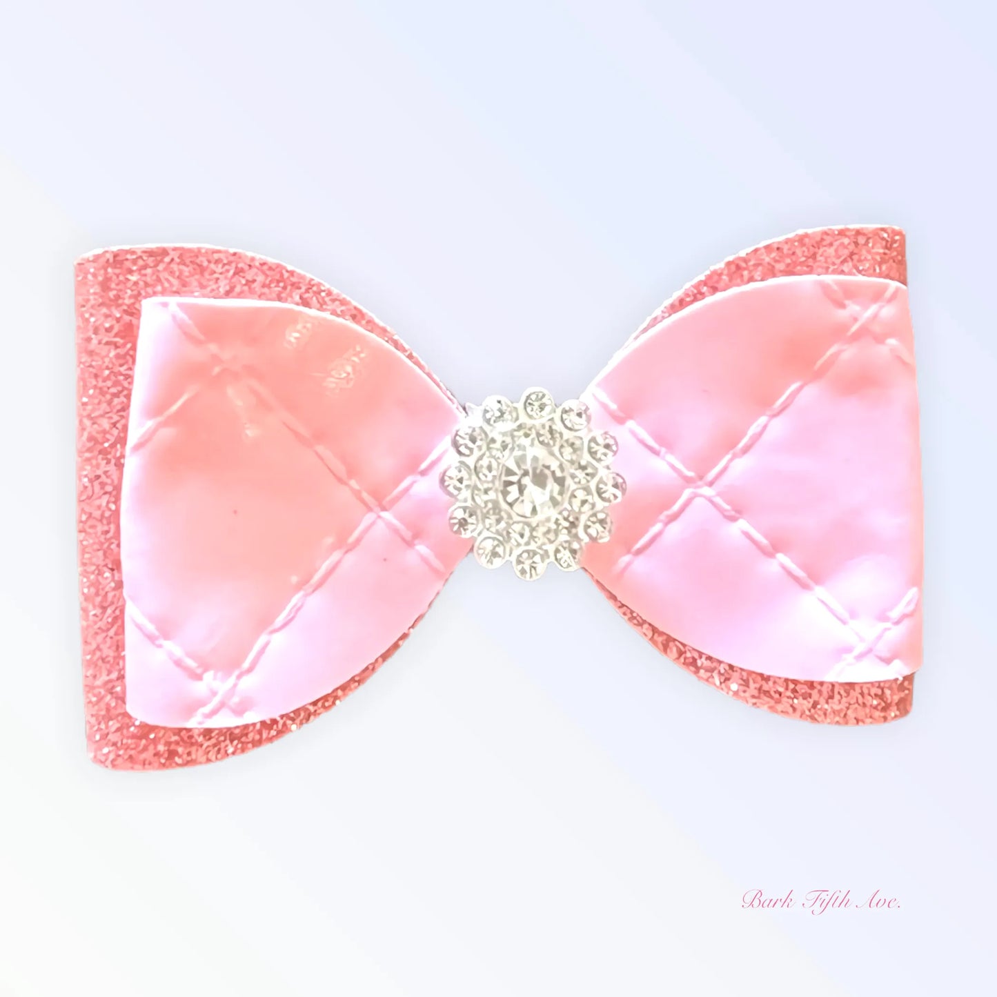 Quilted Glam Spring Bow - Bark Fifth Avenue Glamorous Dog Hair Accessory