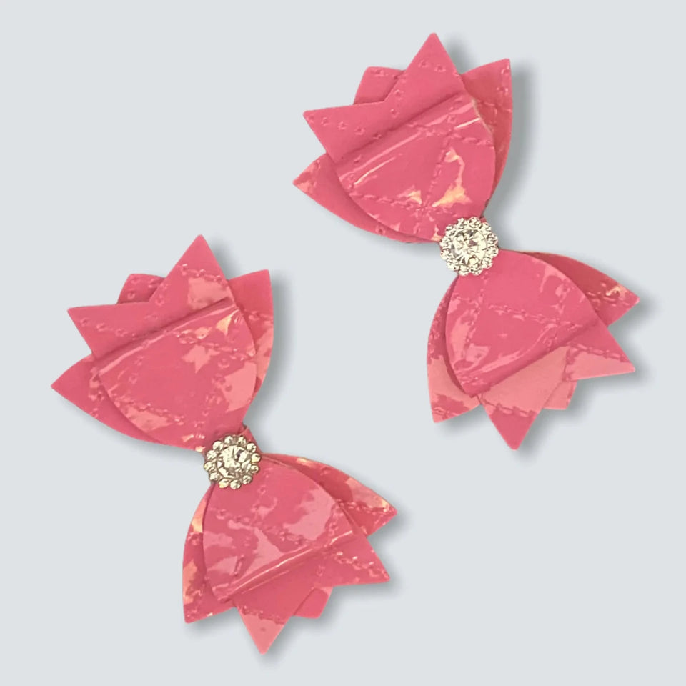 Quilted Spring Bow Dog Hair Accessory by Bark Fifth Avenue - Pets Perfect