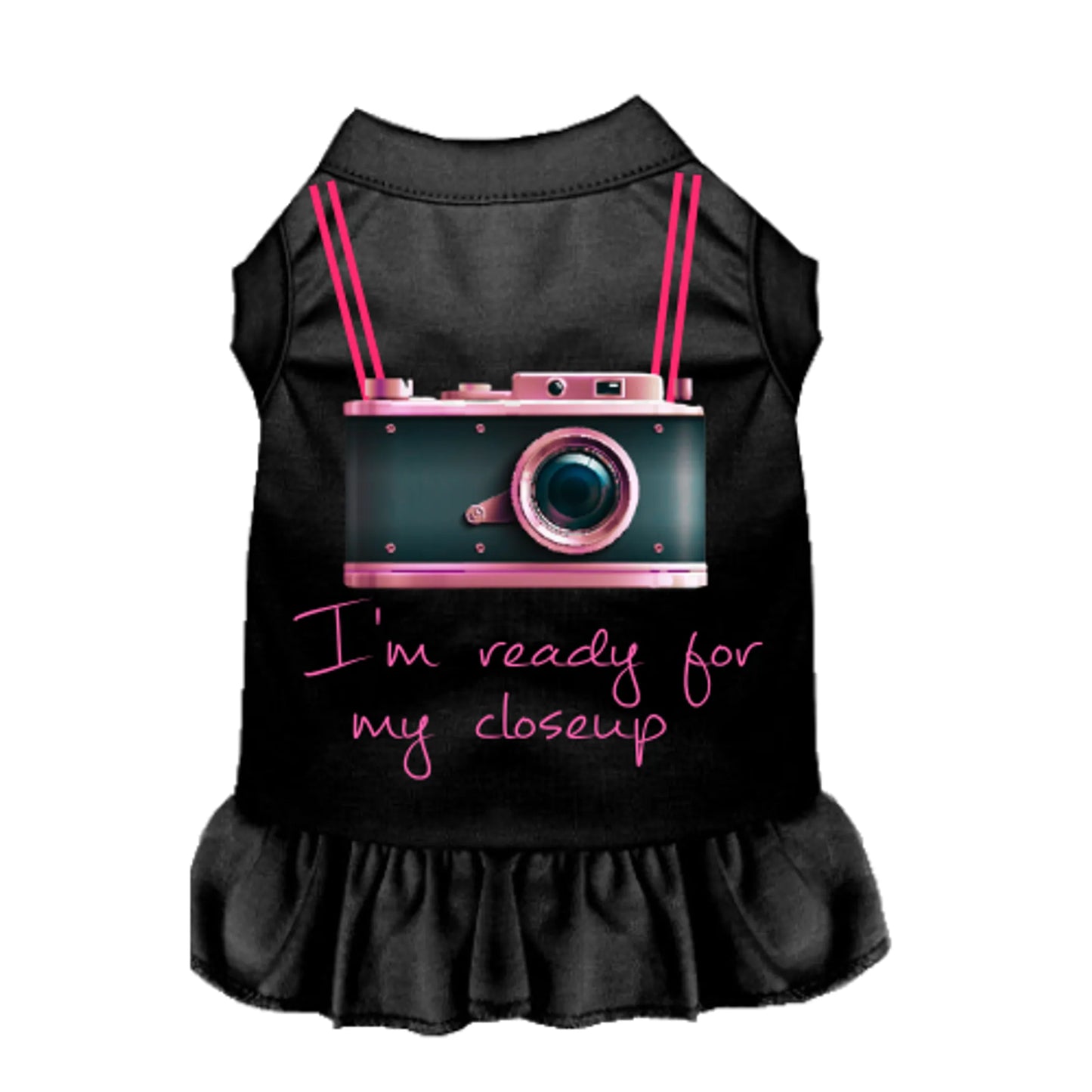 Ready For My Closeup Dog Dress - Summer Dog Apparel by Bark Fifth Avenue
