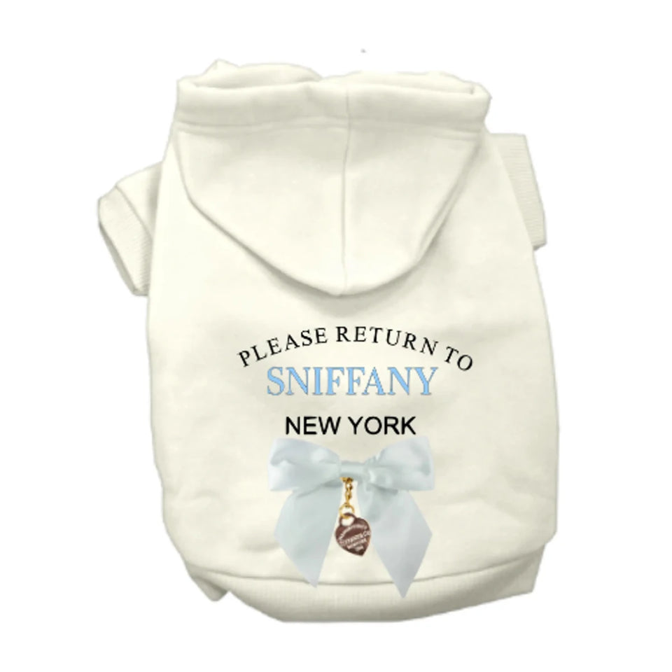 Return to Sniffany Hoodie - Designer Dog Hoodie by Bark Fifth Avenue - Pets Perfect