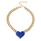 Rhinestone Heart Necklace